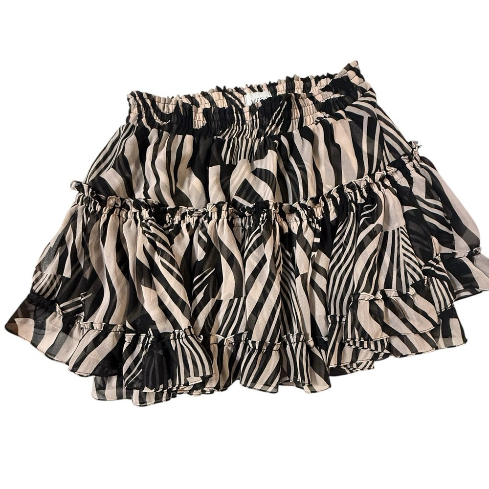 Misa LA mini zebra skirt Women size Small